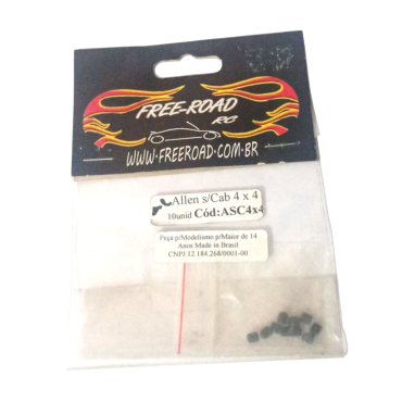 PARAFUSO ALLEN SEM CABEÇA 10 PEÇAS 4X4 FREEROAD ASC4X4